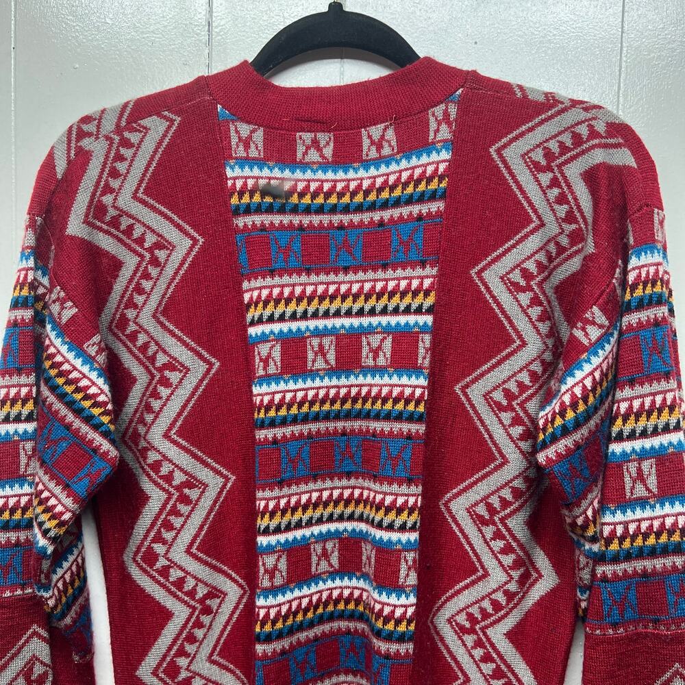 Catalina Wool Blend Vintage Aztec Print Women's Long Sleeve Sweater Size Medium - Picture 8 of 12